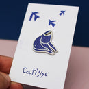 Pin's chat Henri Catisse Nu Bleu