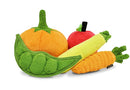 Peluches pour chien en forme de citrouille, petits pois, courgette, carotte et tomate