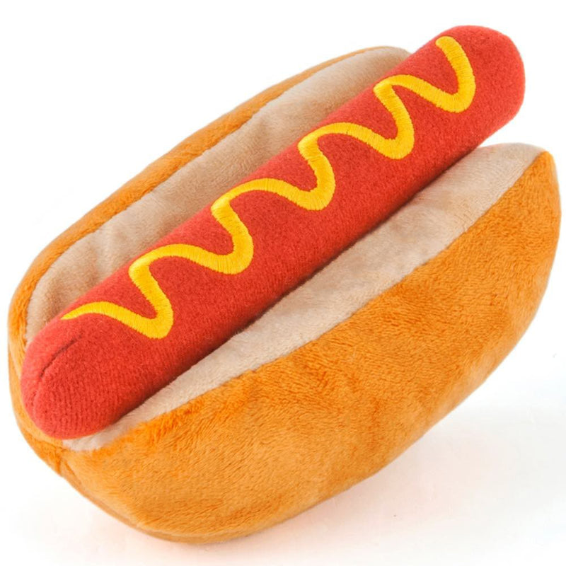 peluche pour chien hotdog