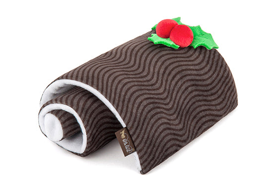 Peluche pour chien bûche de Noël