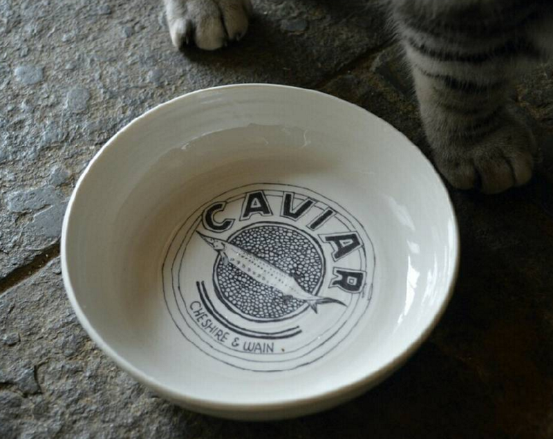 Bol en céramique pour chat "caviar" - Hariet et Rosie