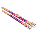 Collier pour chien cuir et tissu Shuka red