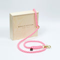 laisse pour chien en corde rose