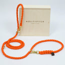 laisse pour chien en corde orange