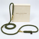 laisse pour chien en corde kaki