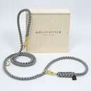 laisse pour chien en corde gris perle