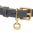 Collier en cuir gris ardoise collection color Pop - Hariet et Rosie